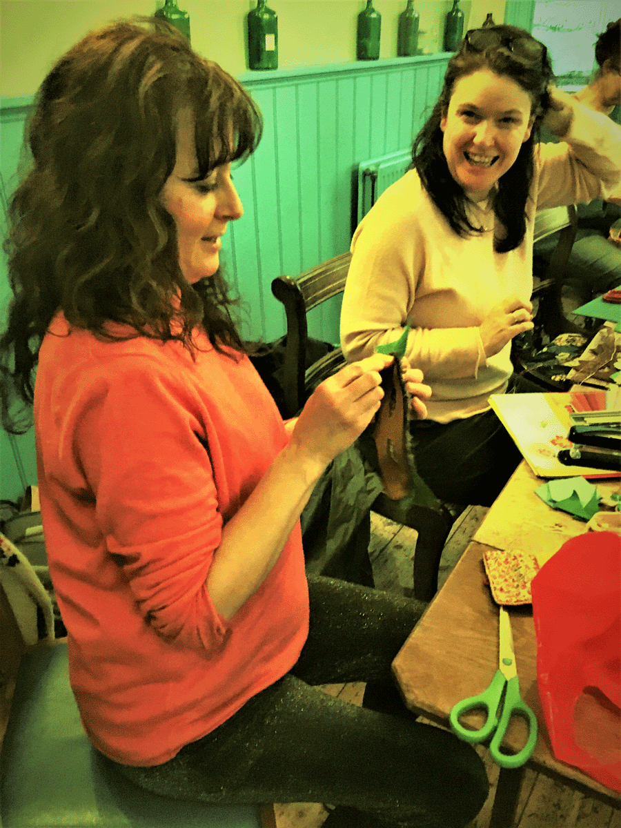 z10 Vicky and Sarah crafting
